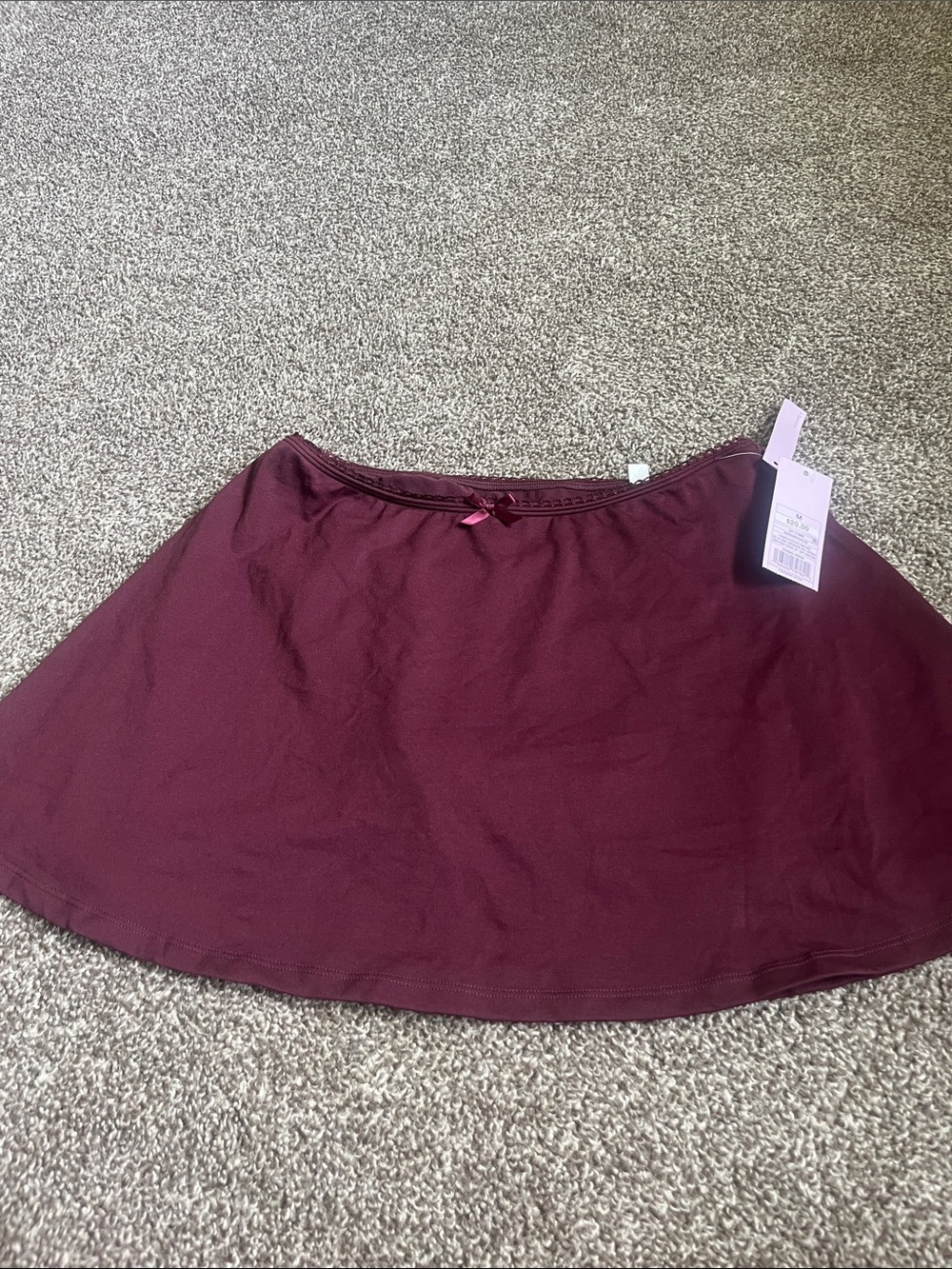 wild fable Deep Burgundy Circle Skater Skirt